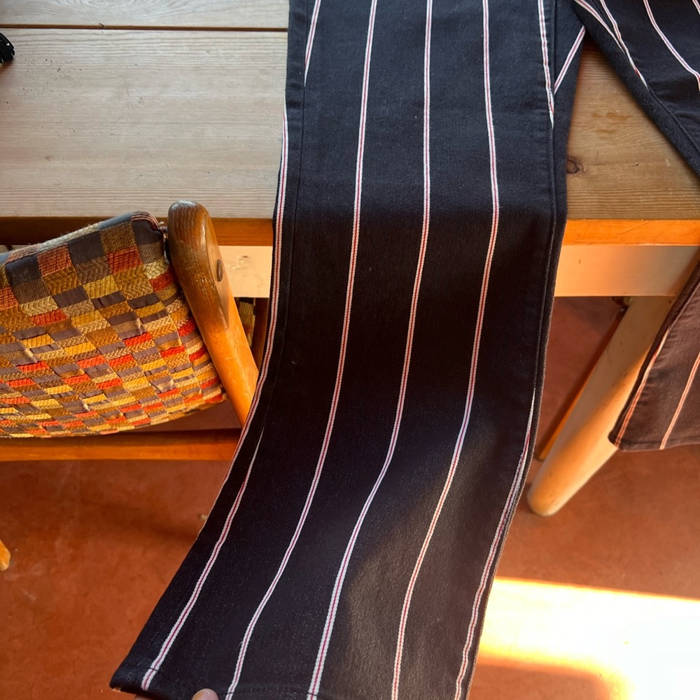 Madewell ankle length striped pants. sz 28  Excellent condition